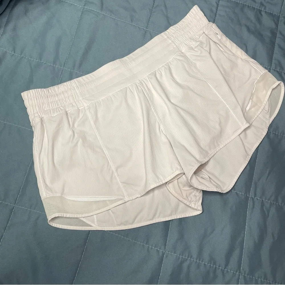 Lululemon Hotty Hot Shorts High Rise White 12 - Picture 6 of 8